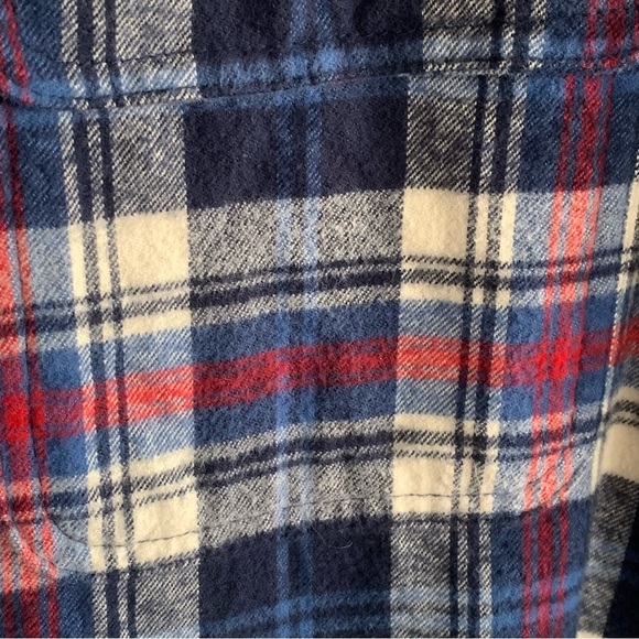 Men Abercrombie & Fitch XXL Plaid Button Long Sleeve Flannel Shirt Rodeo Preppy - Picture 5 of 13